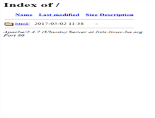 Tablet Screenshot of lists.linux-ha.org